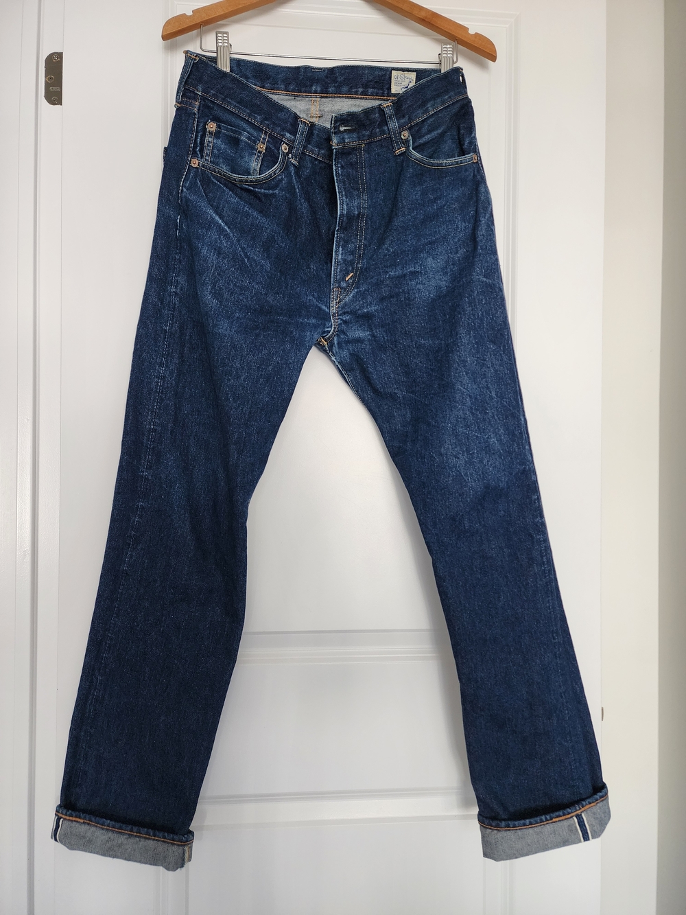 orSlow 107 Ivy League slim fit selvedge denim one wash